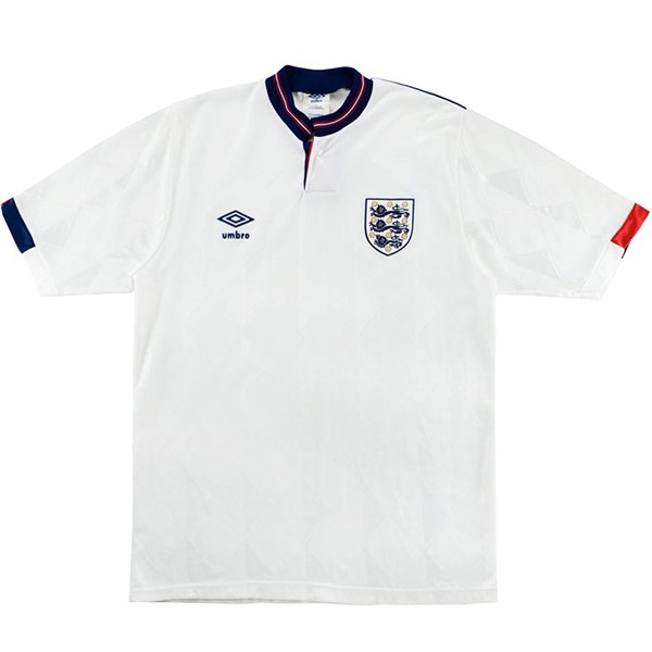 Thailande Maillot Football Angleterre Domicile Retro 1989 Blanc